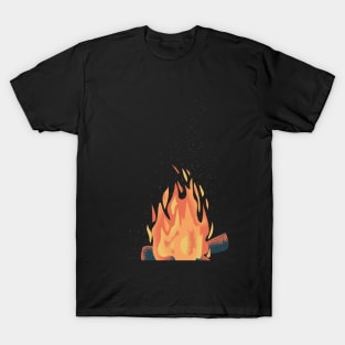 Burning campfire, bonfire T-Shirt